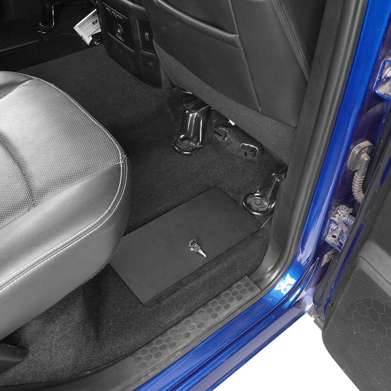 Hooke Road RAM Rear Seat Floor Storage Organizer Tray Lock Vault Box for 09-18 Dodge RAM 1500/2500/3500 Pickup Truck - Image 3